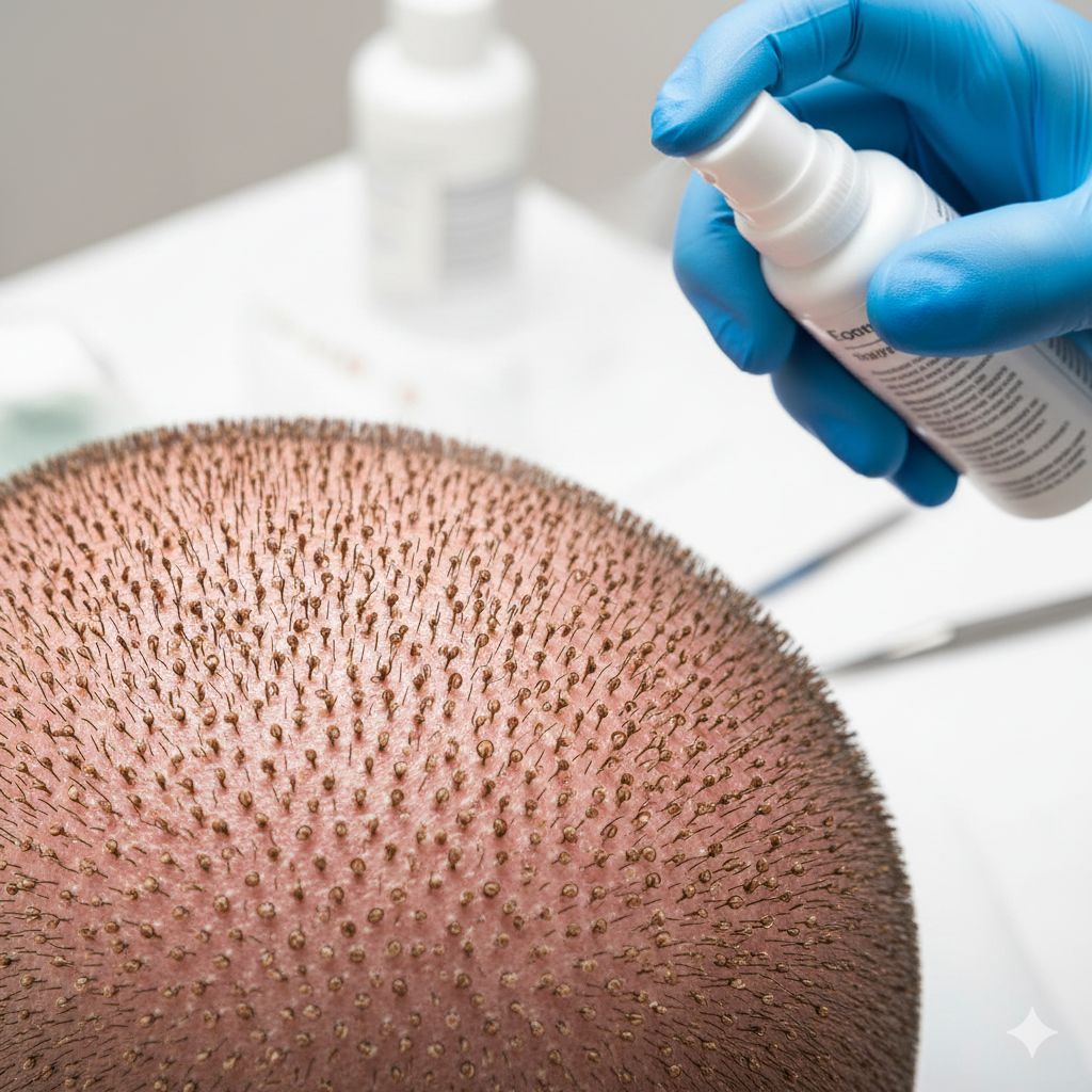 גלדים אחרי השתלת שיער
